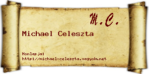 Michael Celeszta névjegykártya